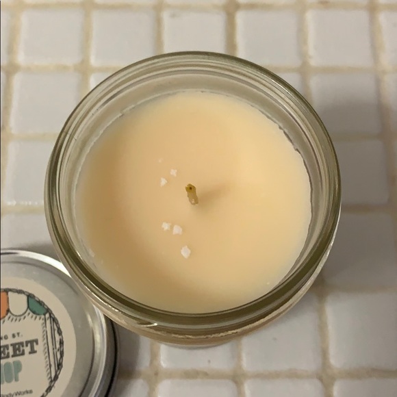 RARE Raspberry Peach Macaron Sweet Shop Mason Jar Candle - Picture 9 of 14